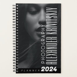 Agenda Fotógrafo profesional Planner blanco y negro