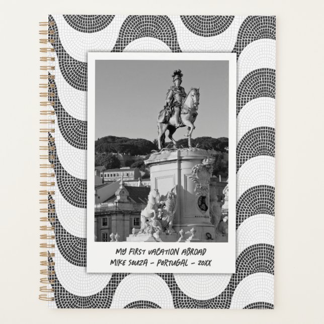 Agenda Fotograma de adoquín de las olas portuguesas (Anverso)