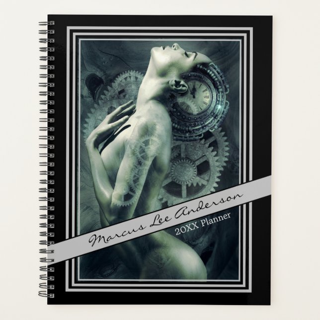 Agenda Fotomontaje de Steampunk (Anverso)