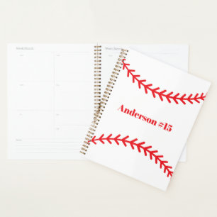 Agenda Fotos de béisbol Álbum de recuerdos rústico