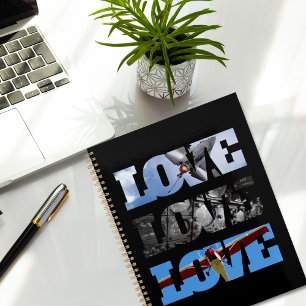 Agenda Fotos del avión en el marco LOVE, Aviación simple