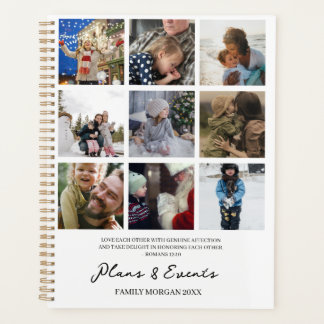 Agenda Fotos y escrituras de planes y eventos familiares