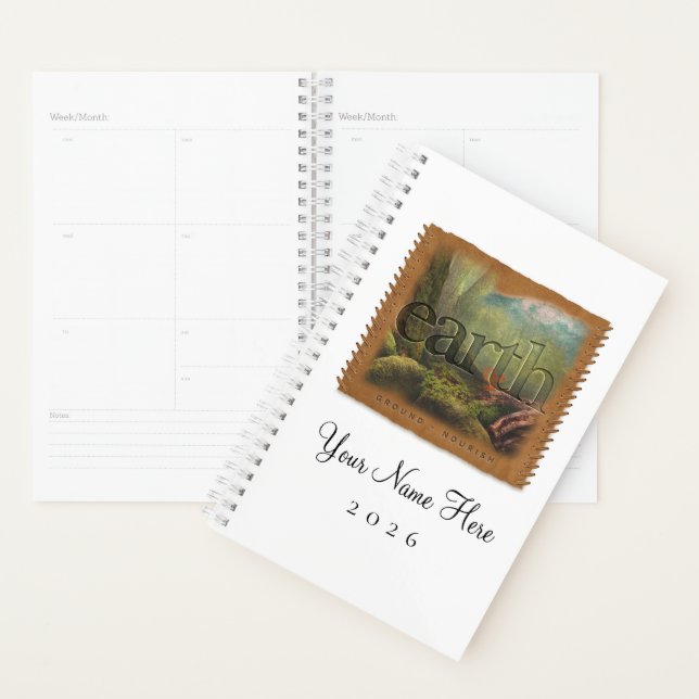 Agenda Four Elements - EARTH - Personalized Day Planner (Demostración)