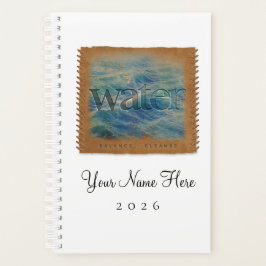 Agenda Four Elements - WATER - Personalized Day Planner