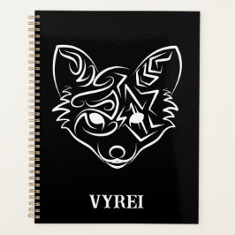 Agenda Fox tribal negra y blanca