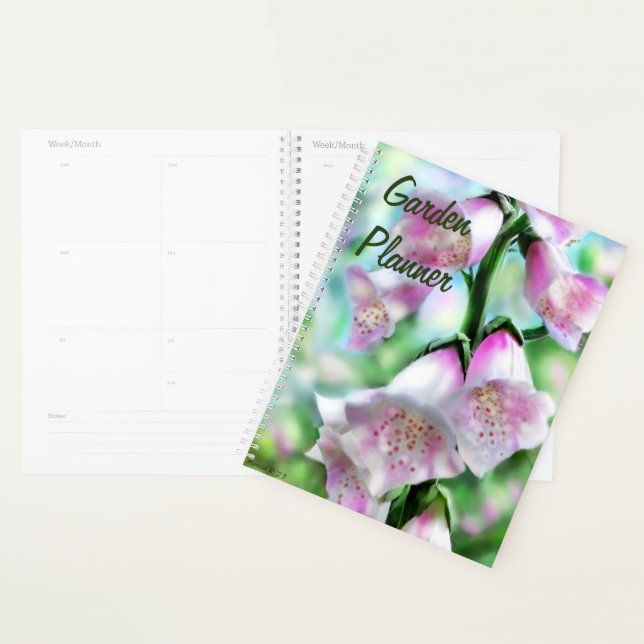 Agenda Foxglove Flor Floral Purple Green Garden (Demostración)