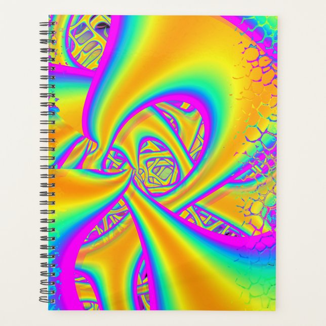 Agenda Fractal de vidrio funkidelic Fused Dichoic (Anverso)