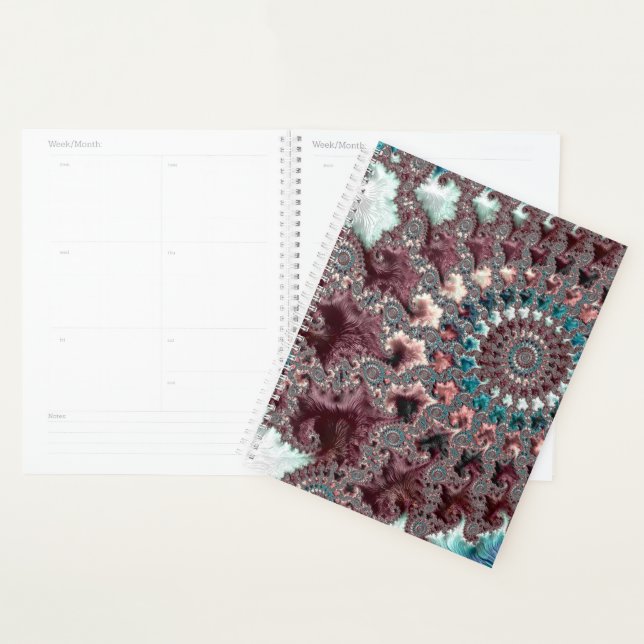 Agenda Fractal espiral bohemiana ecléctica retro Groovy (Demostración)