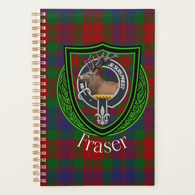 Agenda Fraser Scottish Clan Tartan & Crest (Anverso)