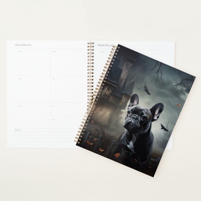 Agenda French Bulldog Halloween Aterrador (Demostración)