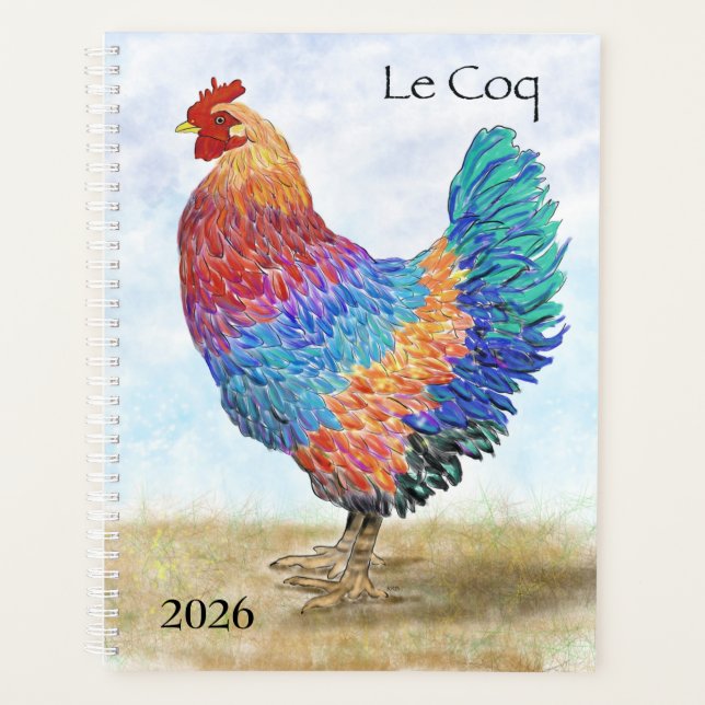 Agenda French Rooster Planner (Anverso)