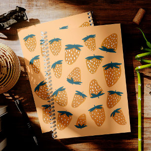 Agenda Fresas orgánicas de verano en naranja