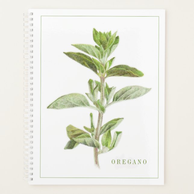 Agenda FRESH OREGANO 8.5x11 Planner / Calendario (Anverso)