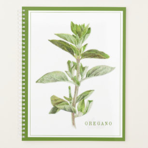 Agenda FRESH OREGANO 8.5x11 Planner / Verde