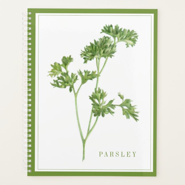 Agenda FRESH PARSLEY 8.5x11 Planner / Verde (Anverso)