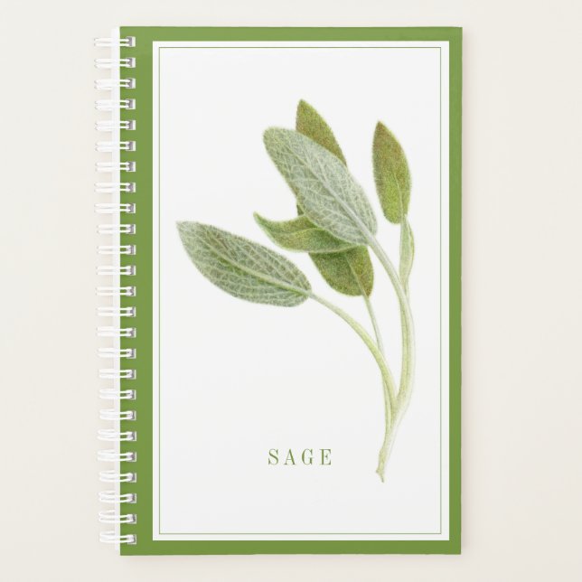 Agenda FRESH SAGE 5.5x8.5 Planner / Verde (Anverso)