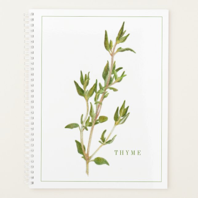 Agenda FRESH THYME 8.5x11 Planner / Calendario (Anverso)