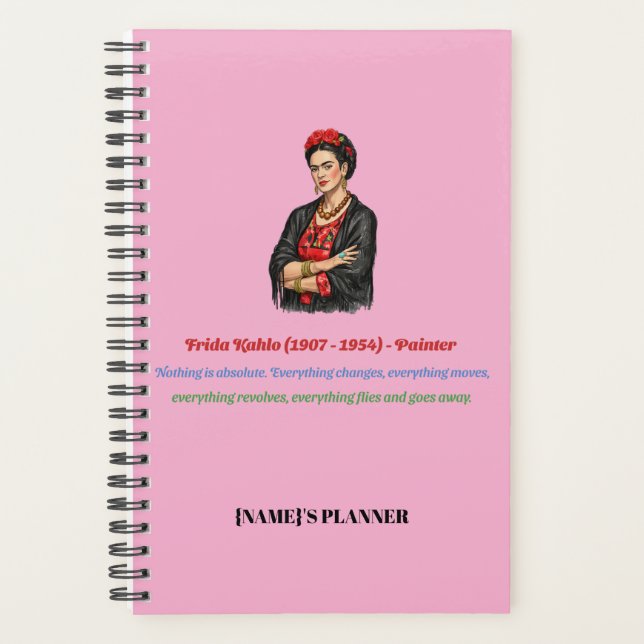 Agenda Frida Kahlo (Anverso)