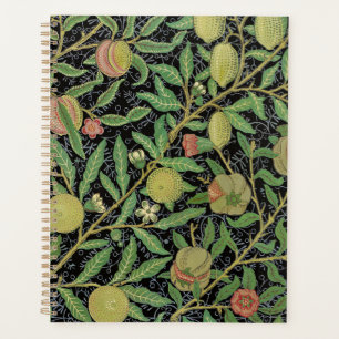 Agenda Fruta de granada oscura patrón de William Morris