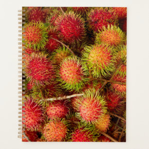 Agenda Fruta de Rambutan en el mercado Can Duoc