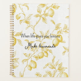 Agenda Frutas Amarillas Limones Hacen Limonada