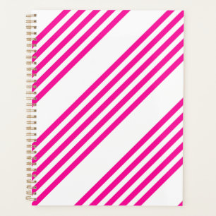 Agenda Fuchsia y cinco rayas blancas