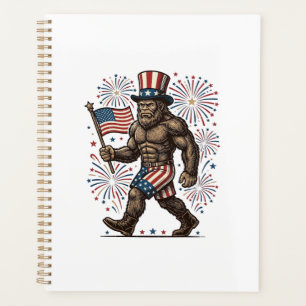 Agenda Fuegos Artificiales Patrióticos Sasquatch Grabado