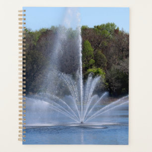 Agenda Fuente en un lago