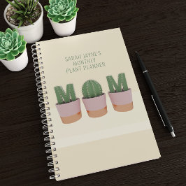 Agenda Fun Cactus Mom Personalizado Succulant Planner