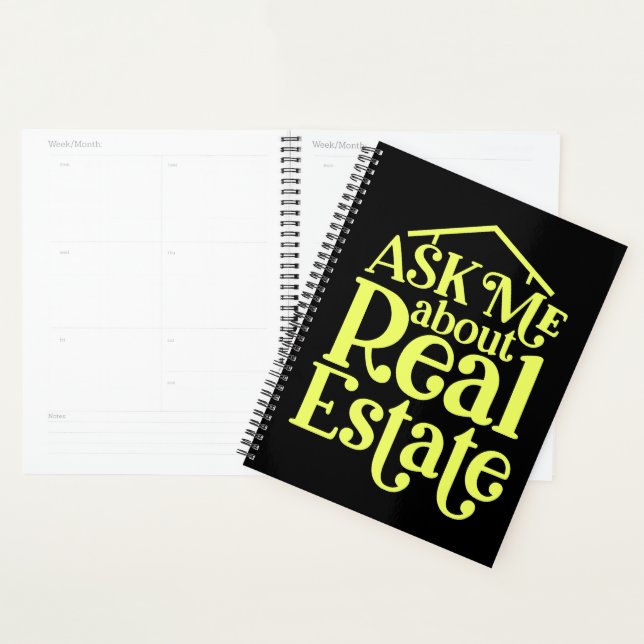 Agenda Funny Agente Inmobiliario Gift Home Broker Realtor (Demostración)