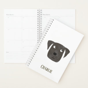 Agenda Funny Black Labrador Recuperever Dog Custom Name