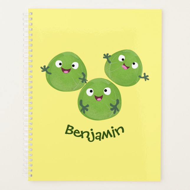 Agenda Funny Brussels brota personalizado de verduras (Anverso)