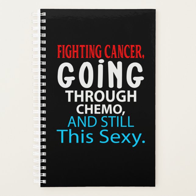 Agenda Funny Cancer Fighter Inspirational Quote Chemo (Anverso)