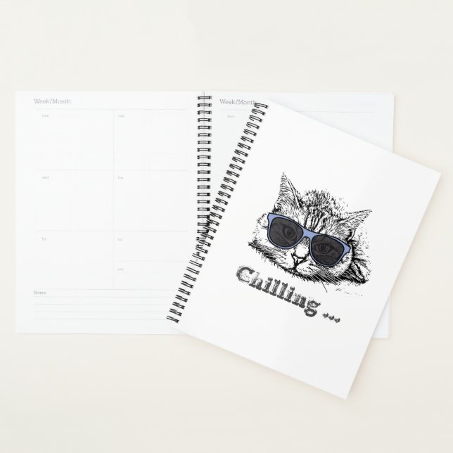 Agenda Funny Cat Chilling With Cute Sunglasses           (Demostración)