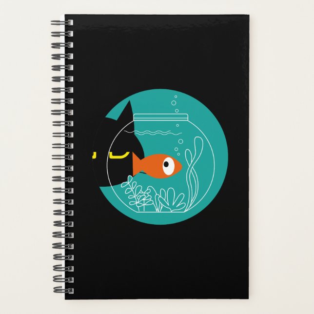 Agenda Funny Cat & Fish Planner – Kuro Catto + Kin-chan (Anverso)