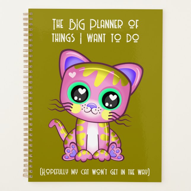 Agenda Funny Cat Lover Planner (Anverso)