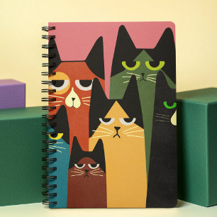 Agenda Funny Colorido Gatos Amantes De Semana Rosa Person