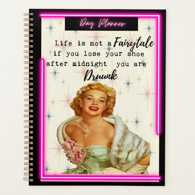 Agenda Funny Day Planner/Journal For Women Sassy-Fairy (Anverso)