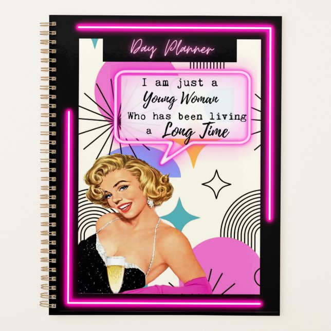 Agenda Funny Day Planner/Journal For Women Sassy-Girl (Anverso)