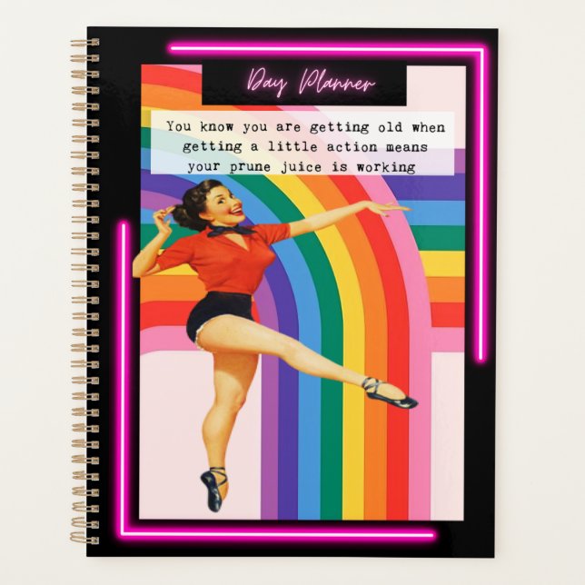 Agenda Funny Day Planner/Journal For Women Sassy-Prune (Anverso)