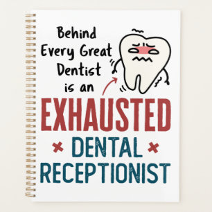 Agenda Funny Front Office del recepcionista dental agotad