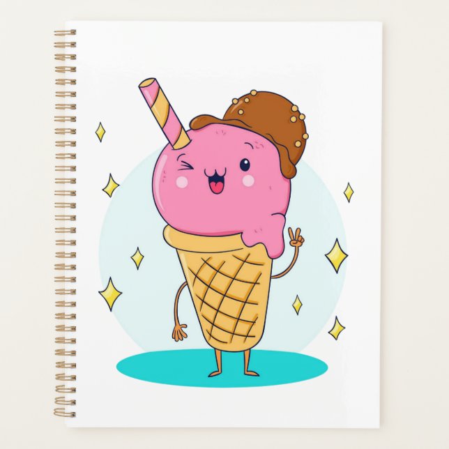 Agenda Funny Guay Cute Ice Cream (Anverso)