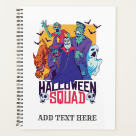 Agenda Funny Halloween Monsters Squad Dracula Zombie