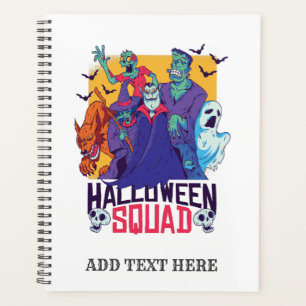Agenda Funny Halloween Monsters Squad Dracula Zombie