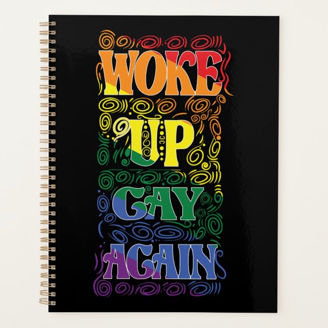 Agenda Funny LGBTQ | Woke Up Gay Again | Gay Pride (Anverso)