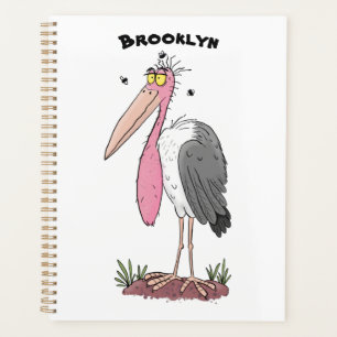 Agenda Funny marabou stork personalizado