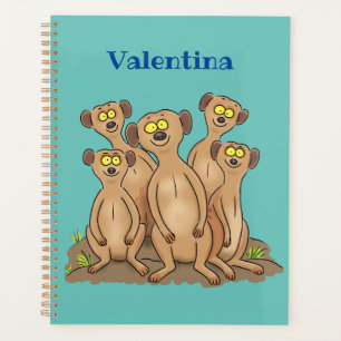 Agenda Funny meerkat ilustracion personalizado familiar