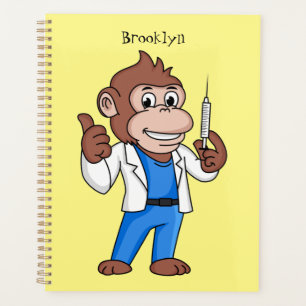 Agenda Funny orangutan ape personalizado médica