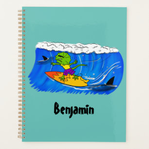Agenda Funny personalizado de surf con lagarto frito
