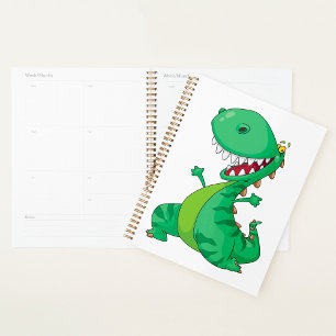 Agenda Funny Personalizado Dinosaur Roaring T-Rex
